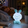 Детска LED нощна лампа Зайче – 23 см, 3 нива на яркост, сензорно управление и USB захранване, Синя, снимка 6
