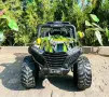 Детско електрическо бъги 4×4 с дистанционно, LED, USB и MP3 – 4 мотора, зелено, снимка 2