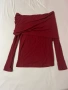 Shein Червена блуза без рамене, снимка 1
