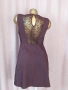 ZARA M/ L Тъмно бордо къса рокля, снимка 4