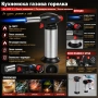 Мощна професионална газова горелка за запояване барбекю домашна кухненска запалка наргиле готвене, снимка 8