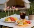 25 бр Пеперуда пеперуди дървени топери за хапки мъфини кексчета декор парти, снимка 1