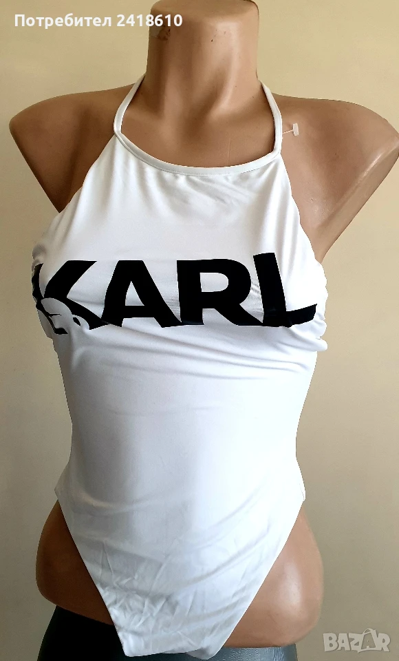 Karl Lagerfeld Womens Swimwear Size S НОВО! ОРИГИНАЛНИ! Дамски цял Бански!, снимка 1