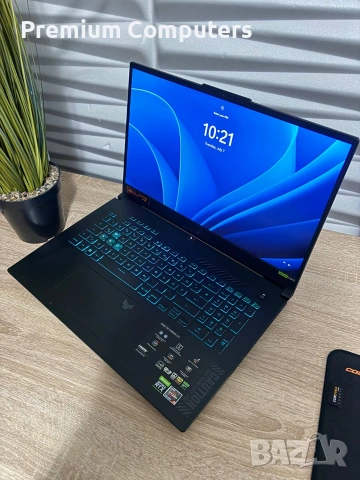 Лаптоп ASUS TUF A17 144hz 17.3 " /AMD RYZEN 7535HS/RTX4050 6GB/RAM DDR5 16GB/512 SSD/ 240W!