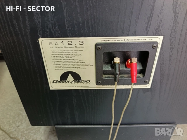 Omni Audio SA 12.3 тонколони , снимка 5 - Тонколони - 54811234