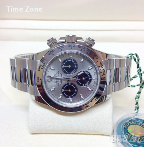 Rolex Cosmograph Daytona 40mm White Gold Grey Dial Automatic Различни Варианти, снимка 3 - Мъжки - 54042817
