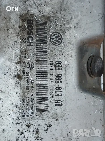 Компютър за Фолксваген Шаран 1.9 TDI 038 906 019 AB / 0 281 001 865, снимка 2 - Части - 55405929