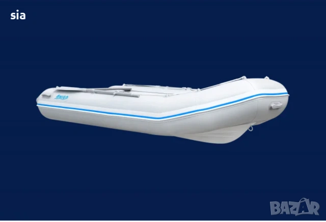 НАДУВАЕМА ЛОДКА RIB AMIGO 355-ТВЪРДО ДЪНО, 500 КГ. ТОВАРИМОСТ, снимка 4 - Екипировка - 54287924