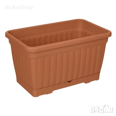 Сандъче за цветя 30,5 × 18,5 × 17 см, сандъче с подложка, снимка 2 - Саксии и кашпи - 54574129