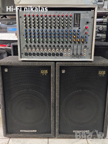 тонколони 12" DYNACORD  C12-2 активен мишпулт професионално стъпало DYNACORD PowerMate 500 