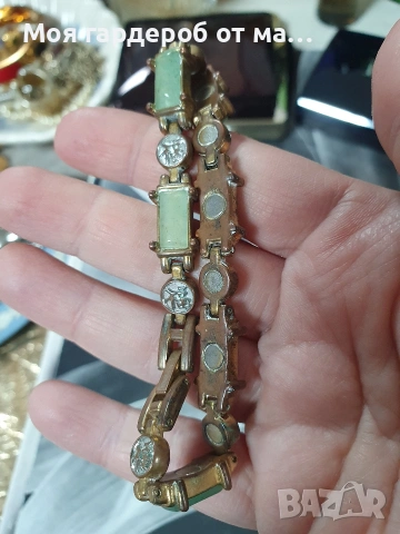 Браслет от нефрит..стар Китай винтидж , снимка 2 - Гривни - 54282484