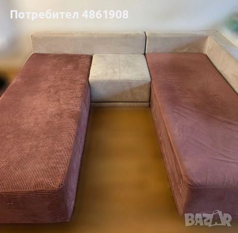 Ъглов диван, преобразуващ се в спалня, снимка 3 - Дивани и мека мебел - 54976148
