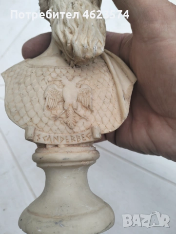Скулптура статуетка изработена от алабастър, снимка 3 - Антикварни и старинни предмети - 54605577