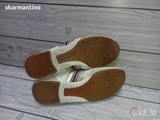 Tommy Hilfiger N 37 кожени сникърси, снимка 5 - Маратонки - 54585844