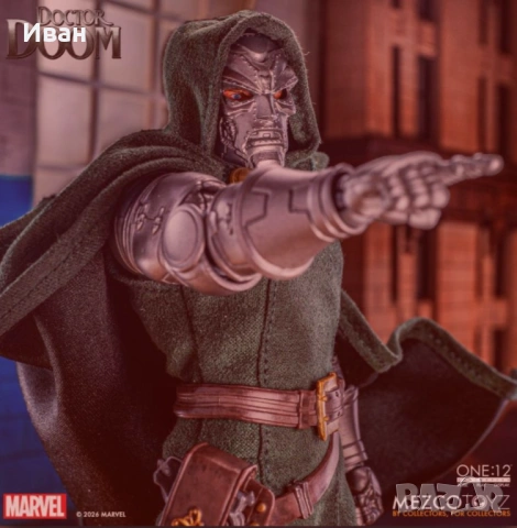 MEZCO TOYZ SUPERIOR DR. DOOM 1:12/ ШЕДЬОВЪР НА ВЪРХОВНИЯ Д-Р ДУМ 1:12, снимка 6 - Колекции - 54805333