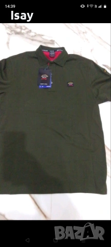 Мъжка тениска Паул Шарк ХЛ последен размер тъмно зелен цвят