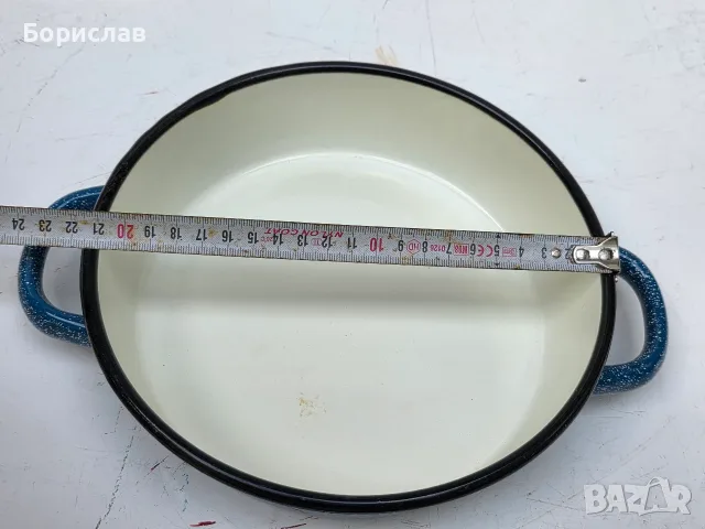 Емайлирана тава - тенджера, снимка 2 - Съдове за готвене - 55607309