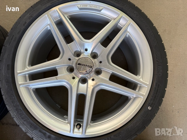 4 бр. оригинални алуминиеви джанти спорт пакет Mercedes AMG 18 цола 5x112, снимка 8 - Гуми и джанти - 54852553