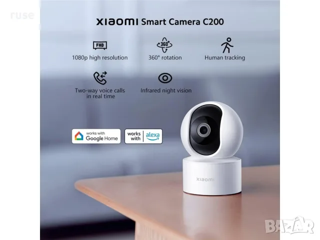 НОВИ! Камера за видеонаблюдение Xiaomi Mi Smart Camera C200 1080P 360°, снимка 6 - IP камери - 55500345
