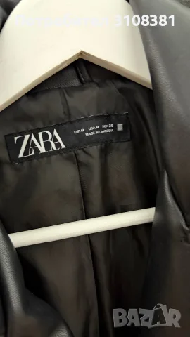 Кожено яке от Zara, снимка 4 - Якета - 55663066