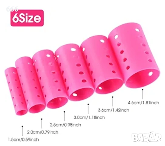 Комплект от 141 ролки за коса, снимка 2 - Други - 54130477