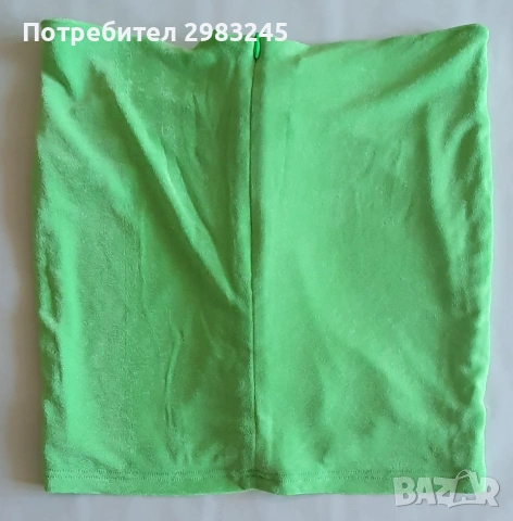Лятна зелена пола с камъчета, снимка 2 - Поли - 54666933