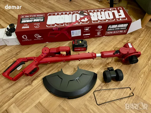 Електрически тример FLORA GUARD, 2 в 1, батерия 4.0Ah и зарядно устройство 3.0A, Makita, снимка 7 - Градинска техника - 55498841