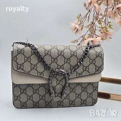 Gucci Нова Дамска Кожена Чанта Гучи Различни Цветове , снимка 2 - Чанти - 55173344