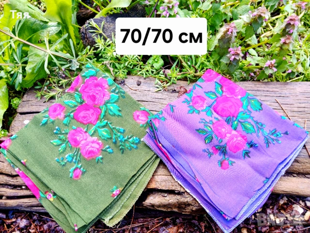 НОВИ цветни кърпи за глава от соца 