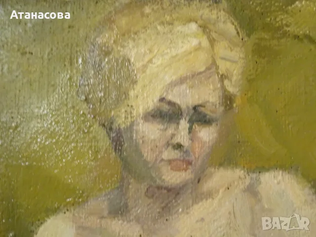 Авторска картина модел "Голо тяло" масло 1970 г #2, снимка 5 - Картини - 54094639