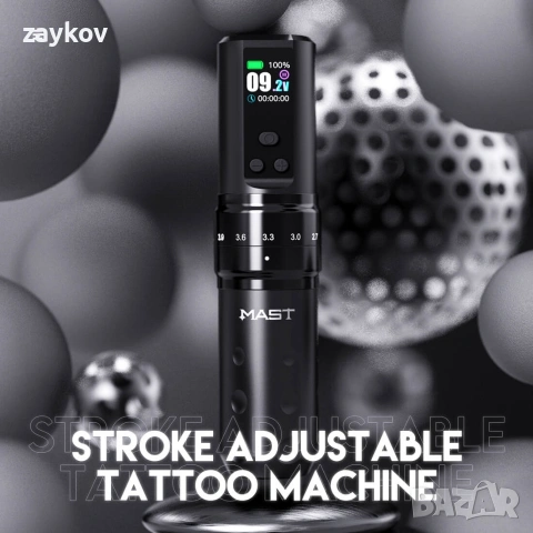 Комплект за татуировки | Dragonhawk Mast Fold 2 Pro Machine Pen Wireless Professional Bundle, снимка 2 - Друга електроника - 54383187
