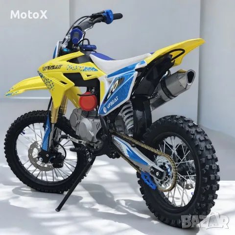 БЕНЗИНОВ КРОСОВ МОТОР 125 КУБИКА Yellow, снимка 4 - Мотоциклети и мототехника - 55369927