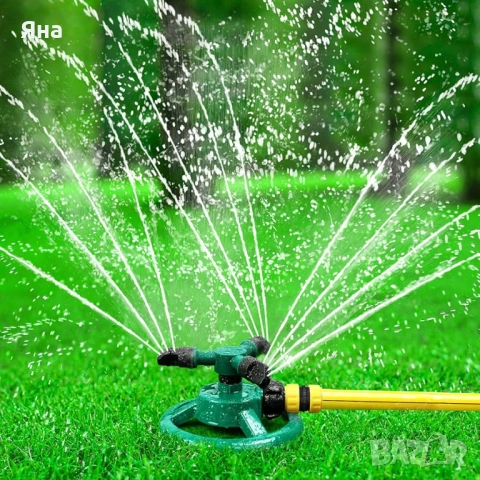 Зелена въртяща градинска пръскачка на 360 градуса за вашата градина, снимка 4 - Напояване - 54194700