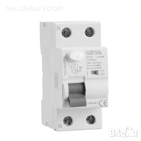 GEYA RCD RCCB 63A 30mA Type A-SI 2P