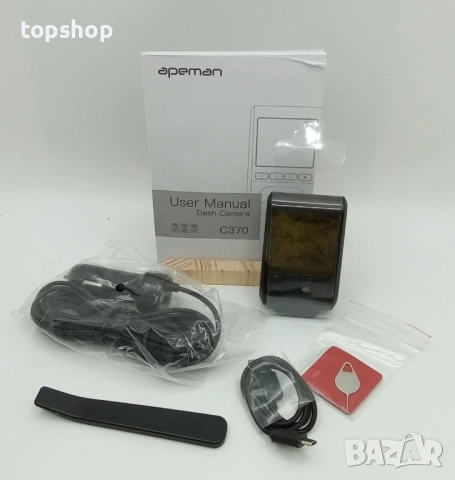 Чисто нов мини видеорегистратор Apeman C370 – Full HD 1080P, 170° супер широк ъгъл, G-сензор  , снимка 11 - Аксесоари и консумативи - 54898554
