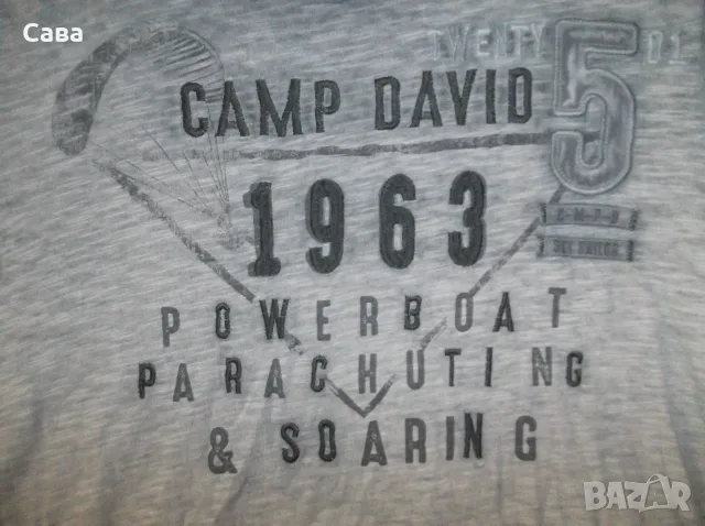 Тениски CAMP DAVID  мъжки,ХЛ-2ХЛ  /синя,розова,черна/, снимка 2 - Тениски - 55343168