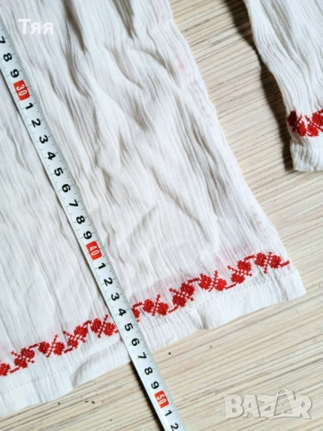 Детска кенарена риза с бродерии, снимка 4 - Антикварни и старинни предмети - 54187057