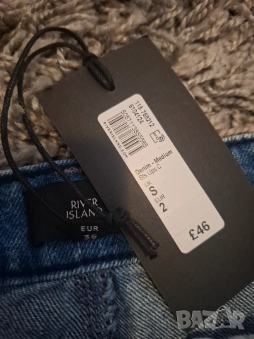 Дънкова пола RIVER ISLAND размер S, снимка 4 - Поли - 55248605