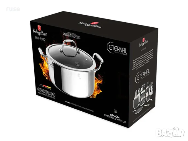 НОВИ! Тенджера с капак 24 см Berlinger Haus BH8509 Eternal, снимка 4 - Съдове за готвене - 55500283