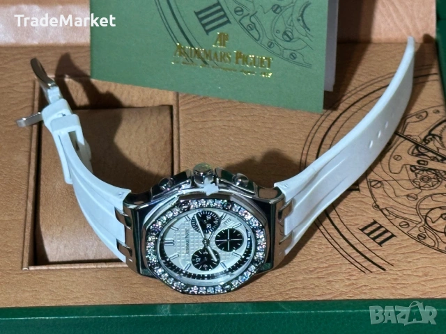 Нов Часовник Audemars Piguet Royal Oak Offshore Chronograph 37МM с документация/кутия/, снимка 5 - Луксозни - 54381860