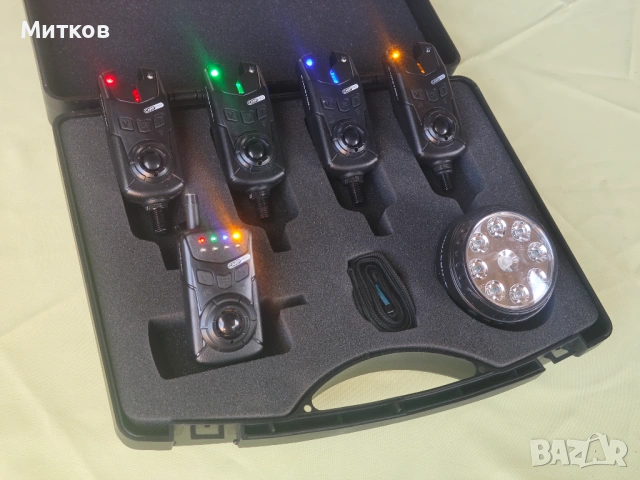 Комплект сигнализатори Carp Pro Hastam 4+1 , снимка 4 - Такъми - 54445183