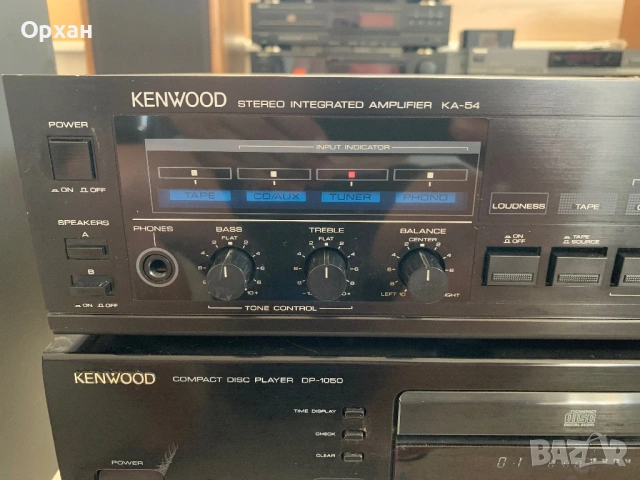 Ретро стерео система Kenwood (Усилвател, CD плеър и Тунер, снимка 2 - Аудиосистеми - 54866576