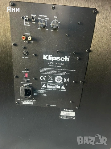 Субуфер Klipsch S-115SW 15" домашно кино , снимка 6 - Тонколони - 54397440