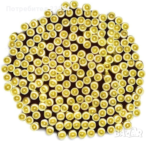 400 LED гирлянди 40 м. на захранване 8 режима затемняеми – Топло бяло, снимка 5 - Други - 54900395