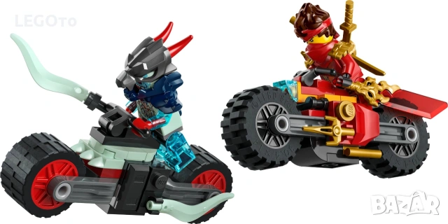 НОВО ЛЕГО 71838 Нинджаго Състезанието с мотоциклети на Кай LEGO® 71838 NINJAGO® - Kai's Motorcycle S, снимка 2 - Конструктори - 55111613