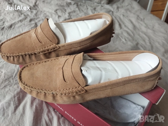 Велурени дамски мокасини John Scoth, снимка 3 - Маратонки - 54182016