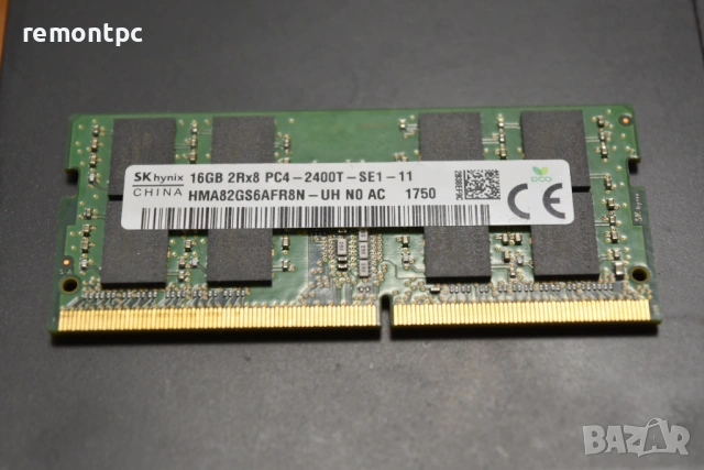 RAM 16GB Памет SK Hynix HMA82GS6AFR8N-UH 16GB  PC4-2400T Лаптоп , снимка 3 - RAM памет - 54122225