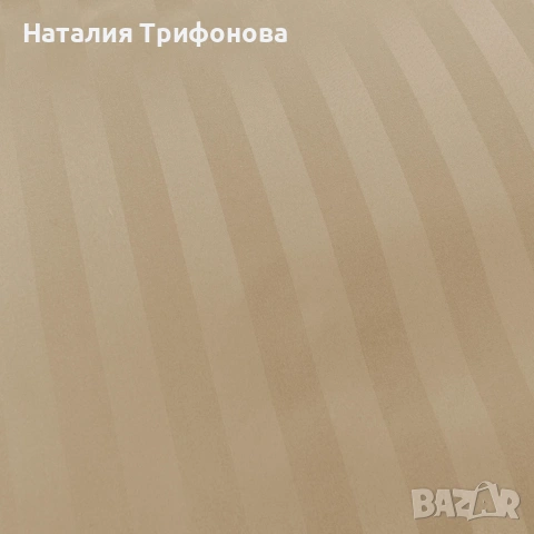 Комплект спално бельо 160x200 см с 2 калъфки 70x80 см, сатенени райета, микрофибър/памук, с цип, хип, снимка 6 - Спално бельо - 55162833