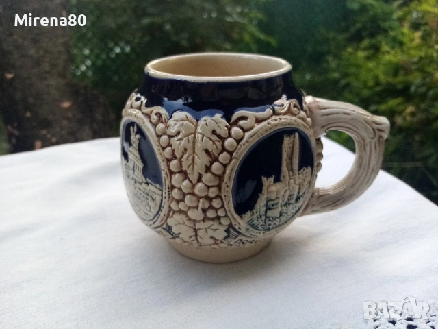 Винтидж немска керамика - сервиз за глювайн !, снимка 7 - Антикварни и старинни предмети - 54859000