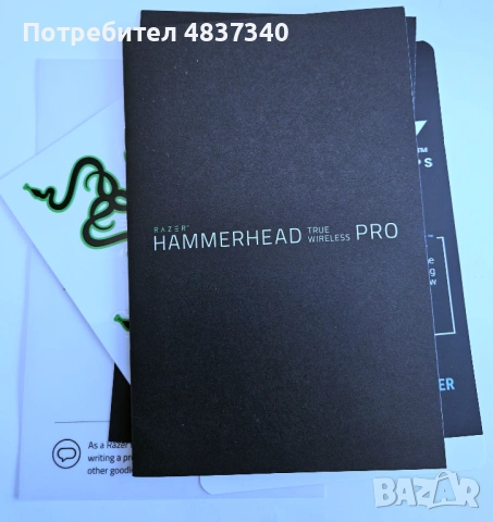 Безжични Слушалки Razer Hammerhead TWS Pro, ANC, черни, снимка 4 - Bluetooth слушалки - 54809395